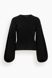 Tanya Taylor Marina Cashmere Sweater in Black