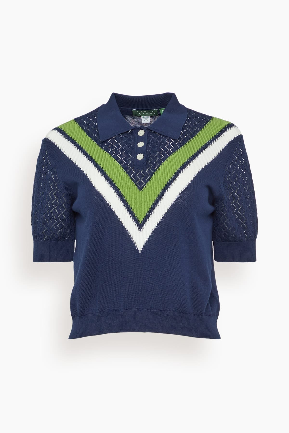 Tanya Taylor Camilla Top in Maritime Blue