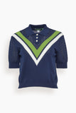 Tanya Taylor Camilla Top in Maritime Blue
