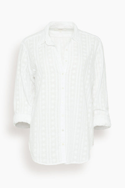 Beau Embroidery Shirt in White