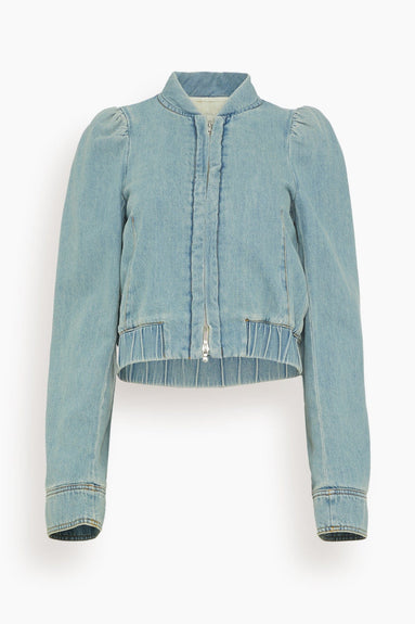 Dries Van Noten Jackets Volca Denim Jacket in Ice Blue Dries Van Noten Volca Denim Jacket in Ice Blue