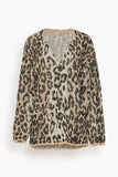 R13 Sweaters Boyfriend Cardigan in in Light Leopard Jacquard (TS) Boyfriend Cardigan in in Light Leopard Jacquard (TS)