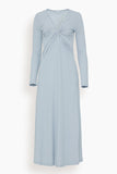 Rosetta Getty Dresses Long Sleeve Twist Front Dress in Sky