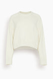 Loulou de Saison Bruzzi Cropped Sweater in Ivory