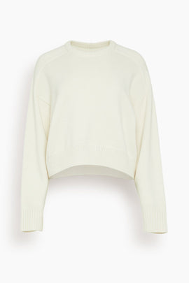 Bruzzi Cropped Sweater in Ivory