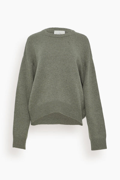 Yesou Oversized Sweater in Moss Green