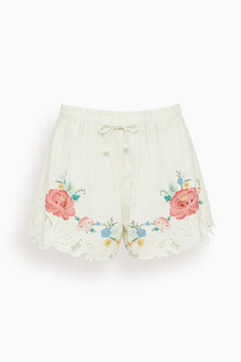 Astrid Embroidery Shorts in Multi