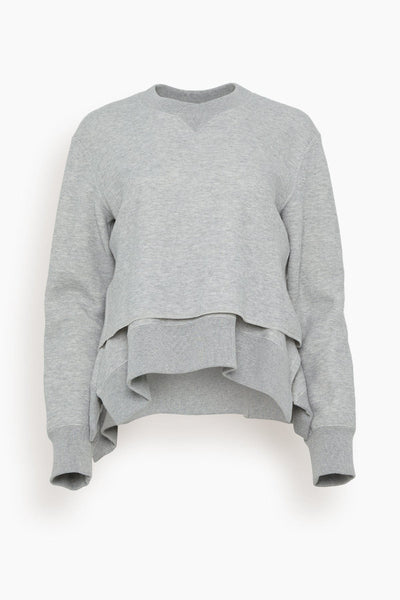 Sacai Sponge Sweat Pullover in Light Gray – Hampden Clothing