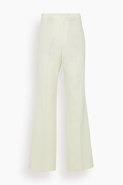 Credo Wool Straight Trousers in Cream