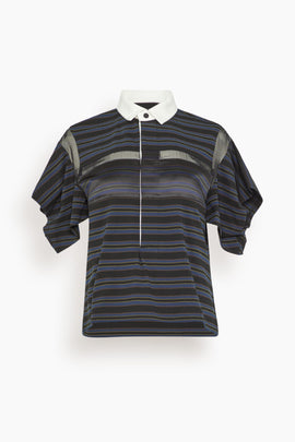 Horizontal Stripe T-Shirt in Black/Navy