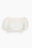 Lemlem Sosi Pouf Top in Lacee Cream