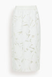 Tibi Skirts Adelle Fil Coupe Pencil Skirt in Optic White Tibi Adelle Fil Coupe Pencil Skirt in Optic White