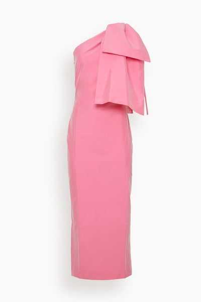 Midi Dress in Hot Pink