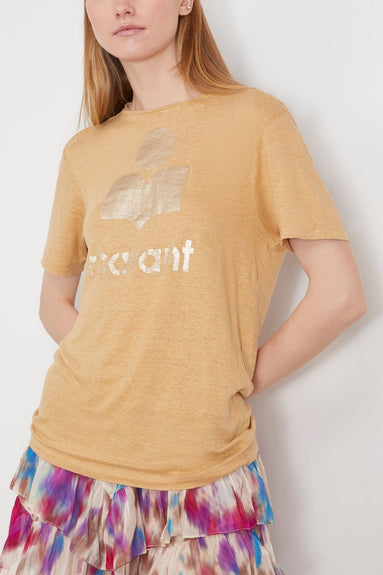 Etoile Isabel Marant Tops Zewel T-Shirt in Sahara/Light Gold Isabel Marant Etoile Zewel T-Shirt in Sahara/Light Gold