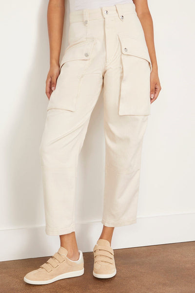 Etoile Isabel Marant Pants Jannick Pants in Ecru Isabel Marant Etoile Jannick Pants in Ecru