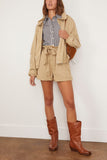 Etoile Isabel Marant Shorts Pierine Shorts in Light Khaki Etoile Isabel Marant Pierine Shorts in Light Khaki