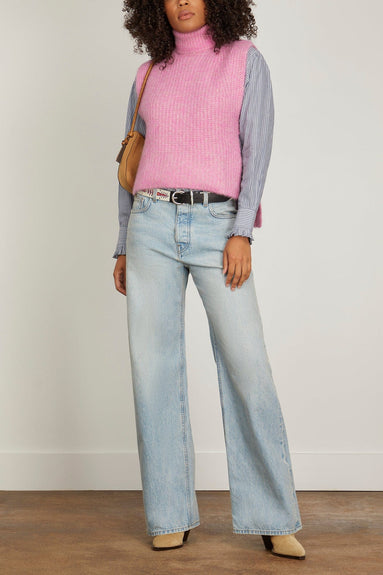 Etoile Isabel Marant Tops Megan Sleeveless Top in Fluo Pink Isabel Marant Etoile Megan Sleeveless Top in Fluo Pink
