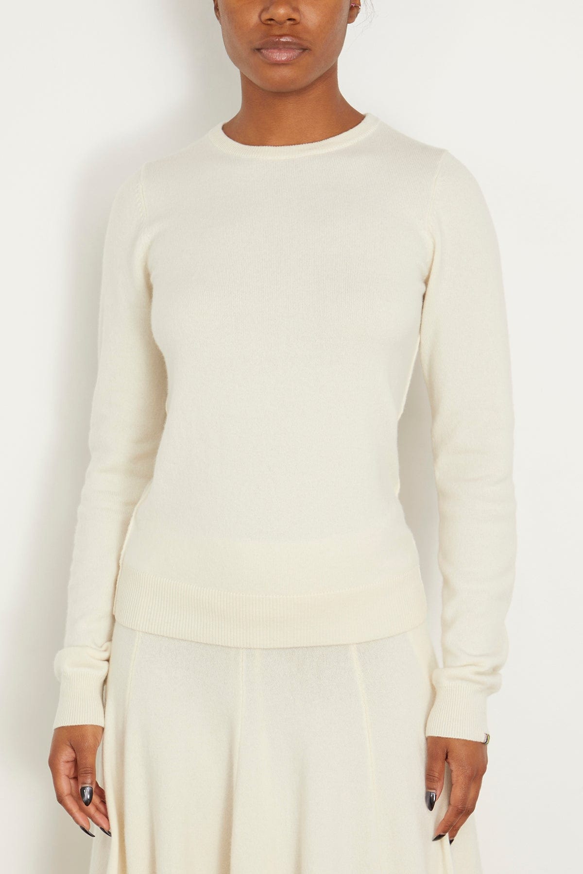 Extreme Cashmere Sweaters Body Sweater in Cream Extreme Cashmere Body Sweater in Cream