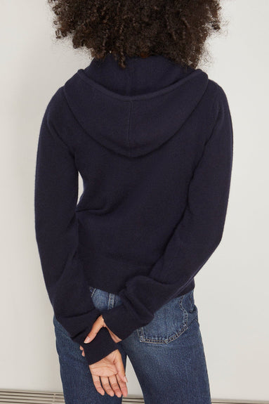 Extreme Cashmere Jackets Hood Cardigan in Navy Extreme Cashmere Hood Cardigan in Navy