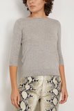 Extreme Cashmere Sweaters Sweet Sweater in Grey Extreme Cashmere Sweet Sweater in Grey