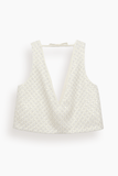 Dorothee Schumacher Sparkling Statement Top in Pearl