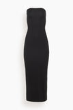 THE PARK Kate Maxi Tube Dress in Black