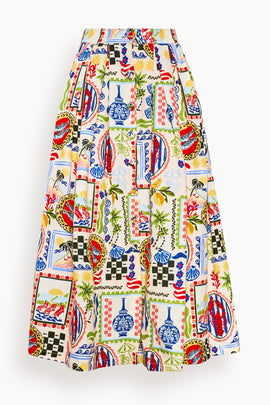 Eva Skirt in Coastal Conversation