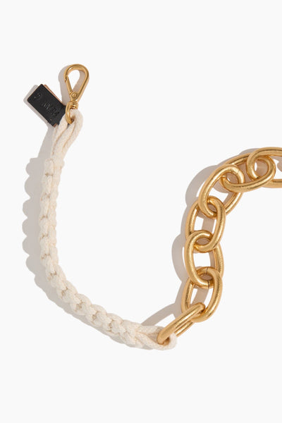 Chunky Chain Necklace in White Zinc