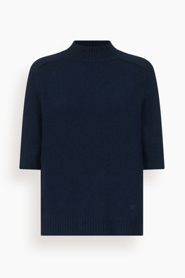 Ruth Short Sleeve Top in Navy