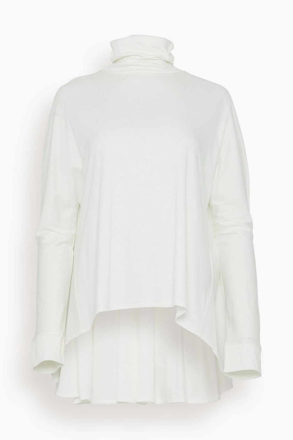 COG the Big Smoke Tops Elyse Flair High Neck Top in Off White