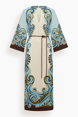 Natalia Midi Dress in Cream