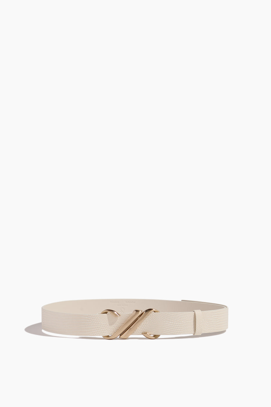 Monogram Belt in Cream