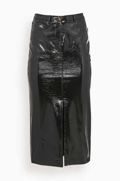 Penny Midi Skirt in Black