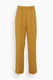 Forte Forte Pants Stretch Crepe Cady Cargo Pants in Honey