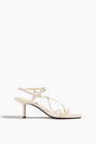 Loulou Studio Strappy Heels Siam Mid Heel Sandal in Cream Siam Mid Heel Sandal in Cream