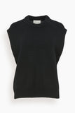 Loulou Studio Tops Mari Sleeveless Boxy Top in Black Loulou Studio Mari Sleeveless Boxy Top in Black