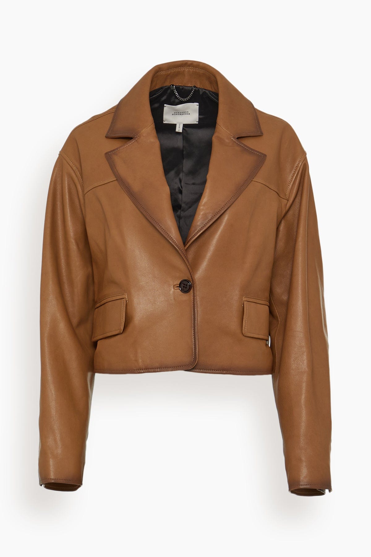 Dorothee Schumacher Jackets Sleek Statement II Jacket in Tobacco Sleek Statement II Jacket in Tobacco