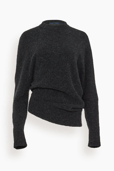 Proenza Schouler Sweaters Viscose Wool Sweater in Charcoal