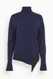 Dorothee Schumacher Sweaters Fringe Statement Pullover in True Navy Fringe Statement Pullover in True Navy