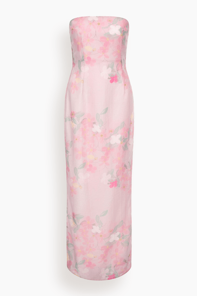 Elora Dress in Clematis Montana-Pink