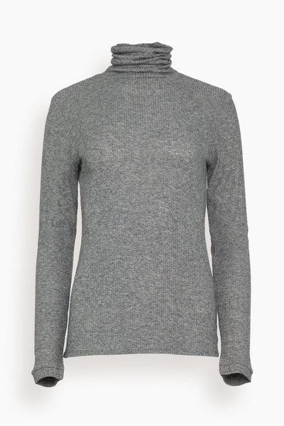 Gallinara Turtleneck T-Shirt in Grey Melange