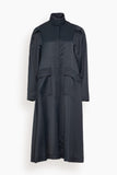 Bite Studios Chet Satin Trench in Black