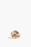 Vintage La Rose Rings Puffy Ruby Heart Ring in 14k Yellow Gold