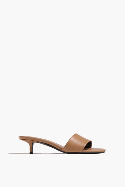 Andy Kitten Heel Mules in Sienna