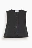 Apiece Apart Godet Tank in Black