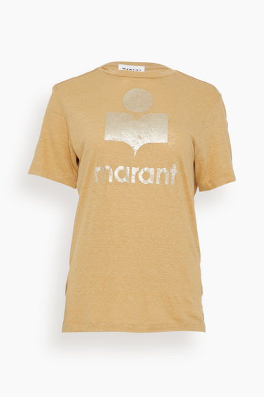 Etoile Isabel Marant Tops Zewel T-Shirt in Sahara/Light Gold