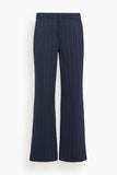Rag And Bone Irina Ponte Tailored Pant in Navy Multi