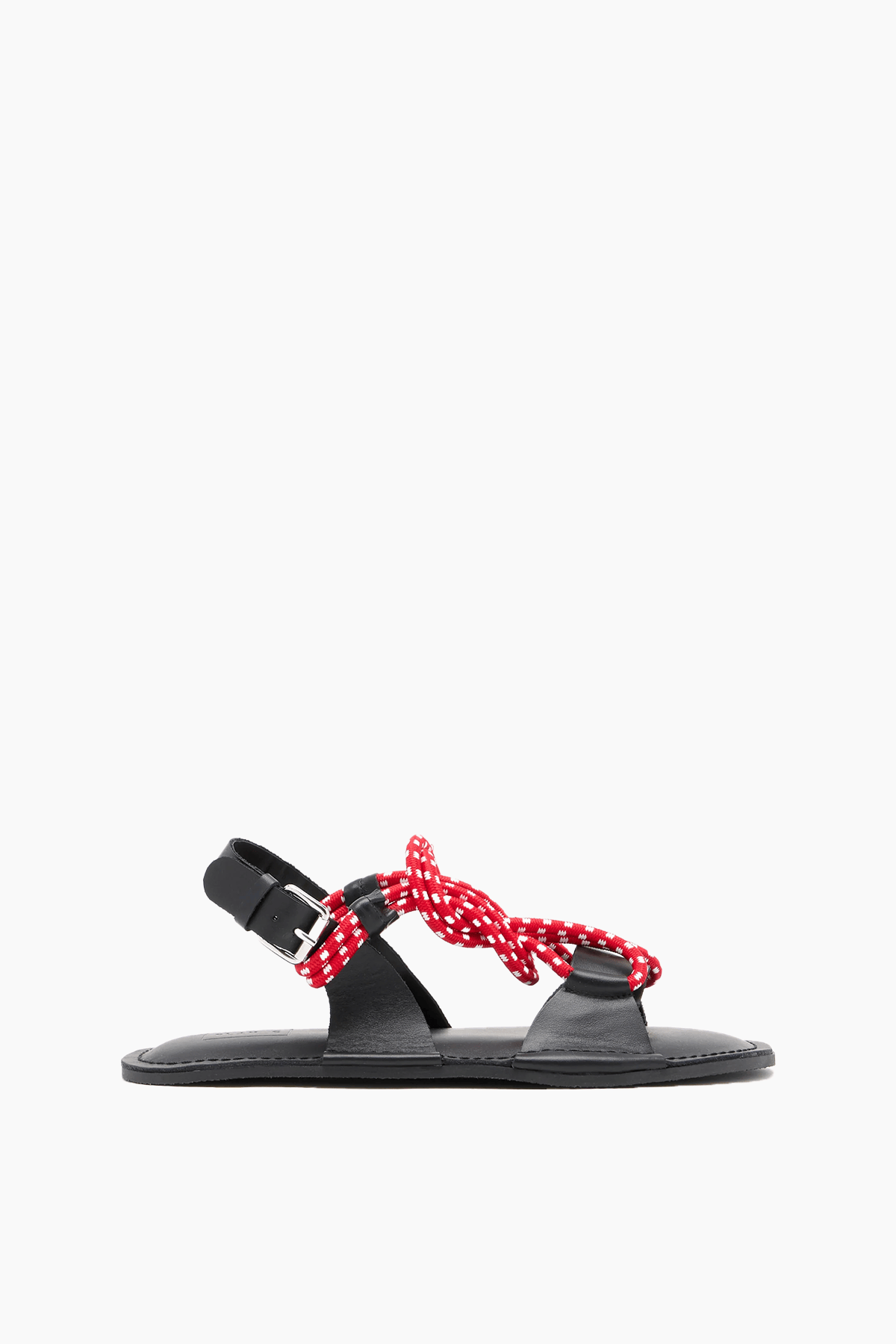 Plan C Rope Sandal in Red White