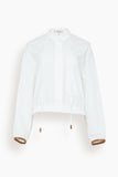 Dorothee Schumacher Tops Poplin Power Blouse in Pure White Poplin Power Blouse in Pure White