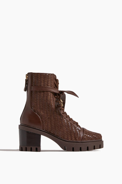 Tresse Combat Boot in Brown